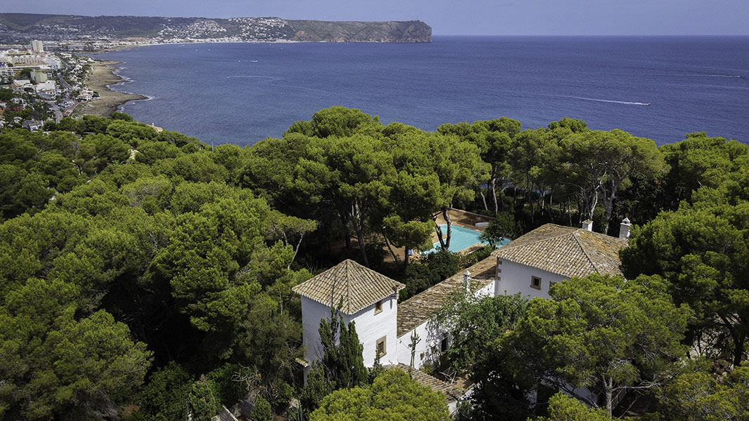 Casa en Jávea fotografiada con dron